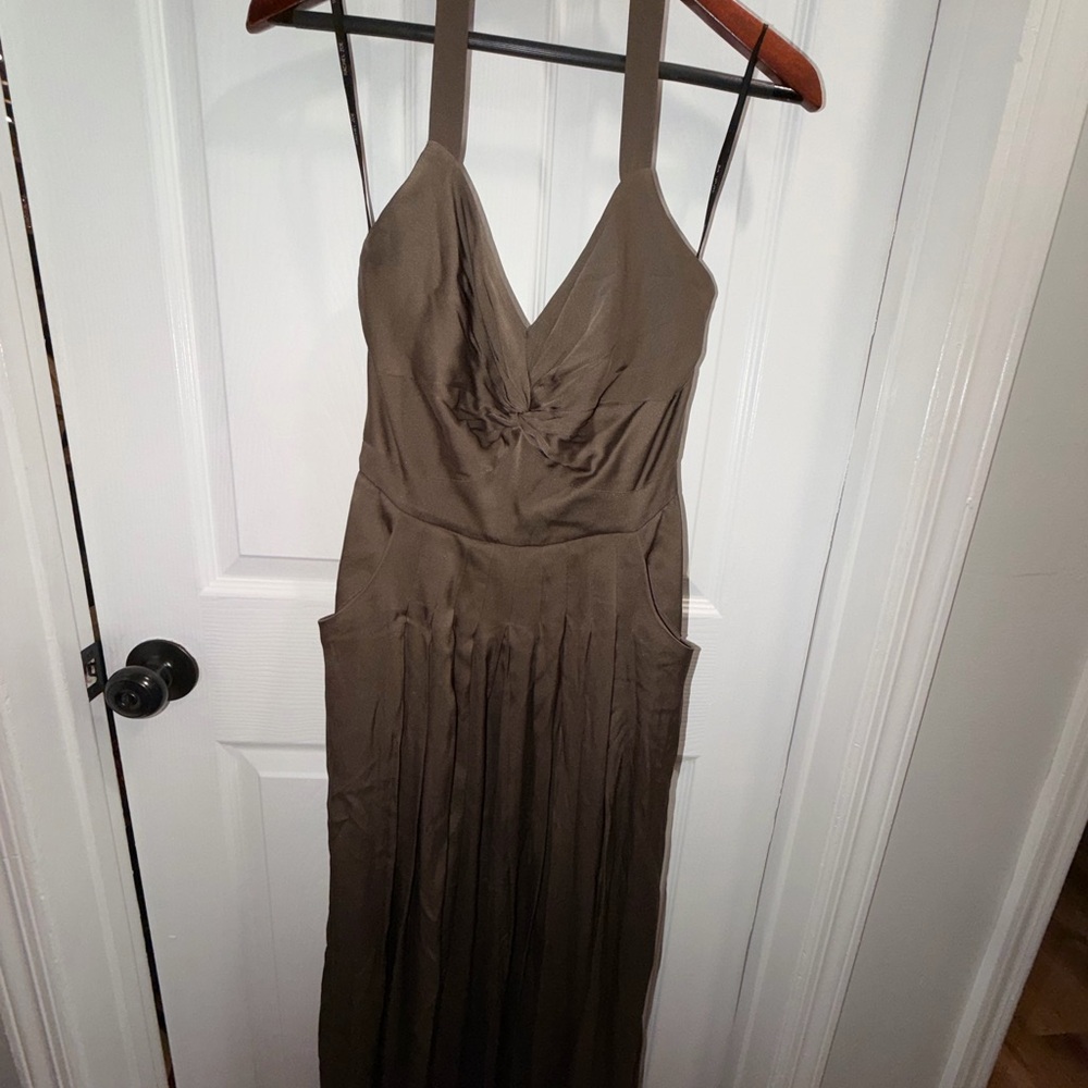 Rachel Zoe Olive V-Neck Sleeveless Maxi Dress